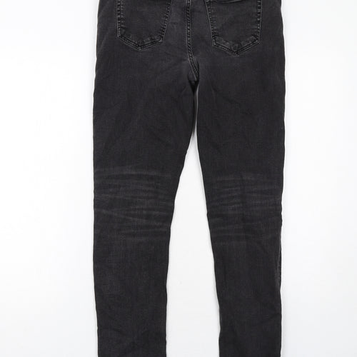 River Island Mens Black Cotton Skinny Jeans Size 30 in L32 in Regular Button