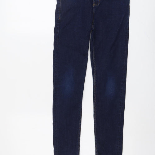 NEXT Boys Blue Cotton Skinny Jeans Size 12 Years Slim Button