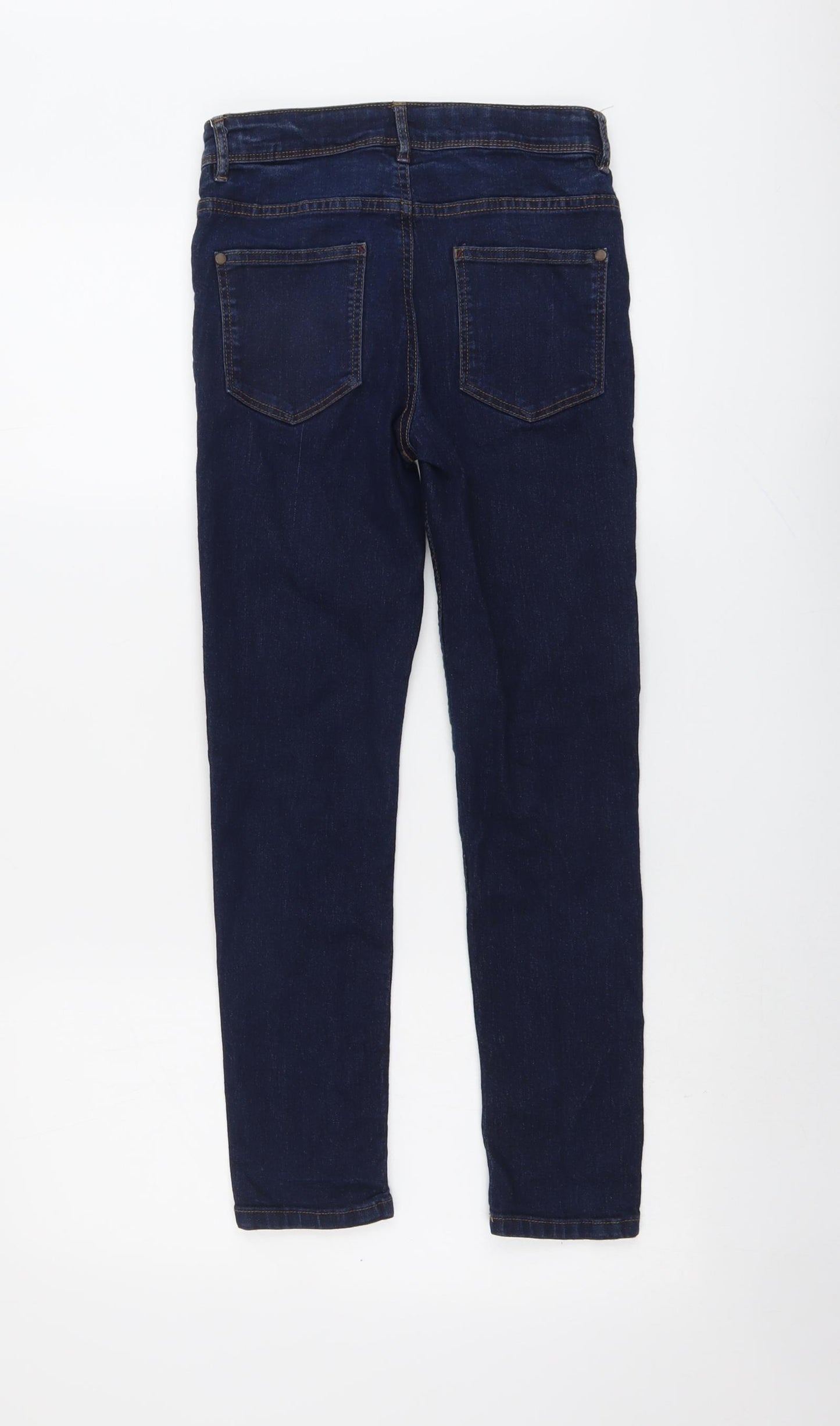 NEXT Boys Blue Cotton Skinny Jeans Size 12 Years Slim Button