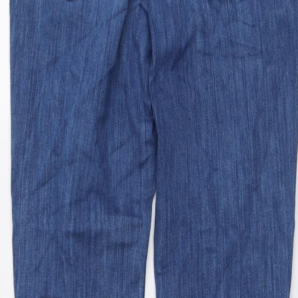 Mustang Mens Blue Cotton Straight Jeans Size 34 in L33 in Regular Button