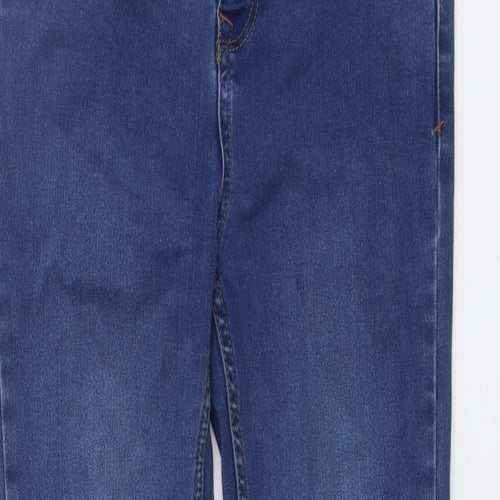 New Look Womens Blue Cotton Skinny Jeans Size 8 L26 in Regular Button