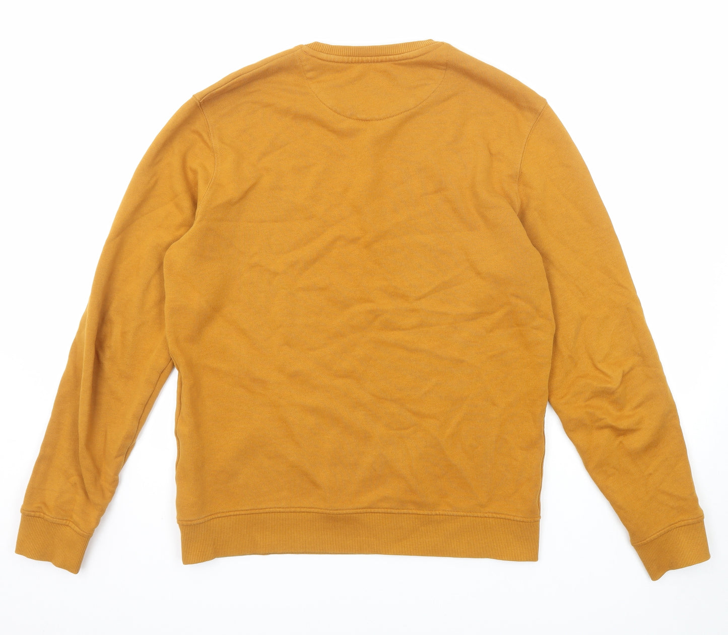 Lyle & Scott Mens Orange Cotton Pullover Sweatshirt Size S