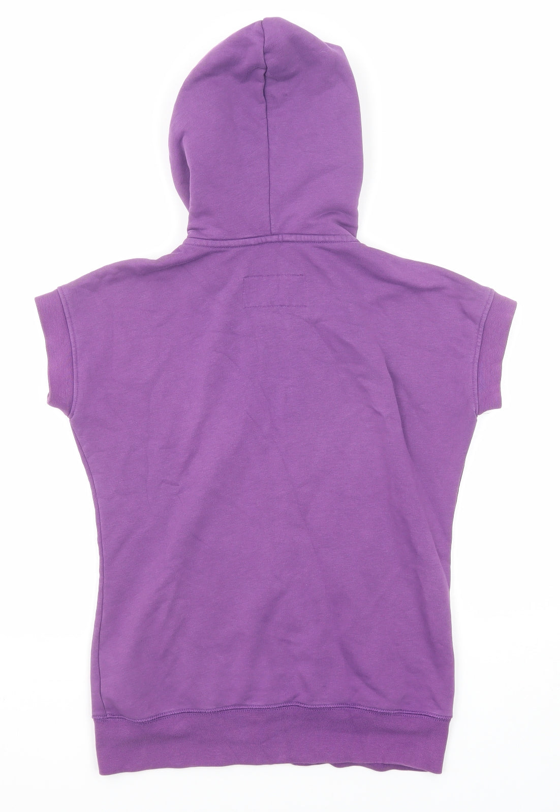 EDC Womens Purple Cotton Full Zip Hoodie Size S Zip
