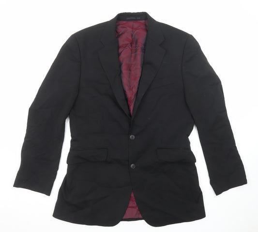 Evolution Mens Black Polyester Tuxedo Suit Jacket Size 40 Regular