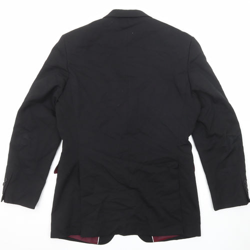Evolution Mens Black Polyester Tuxedo Suit Jacket Size 40 Regular