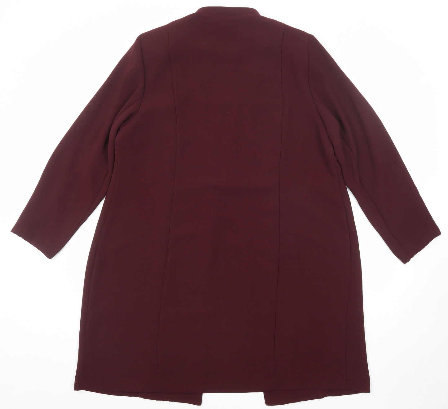 Premier Womens Red Jacket Blazer Size 20 Hook & Eye - Longline