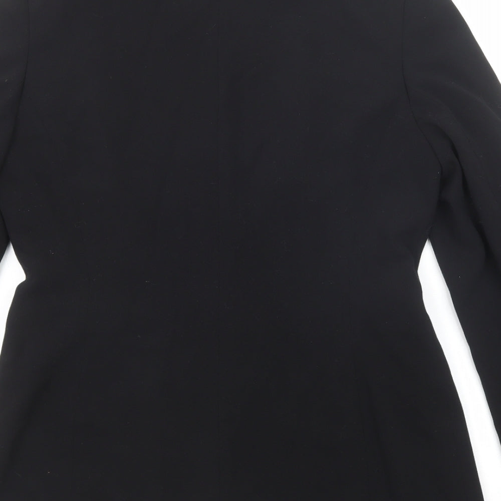 Wallis Womens Black Jacket Blazer Size 10 Button