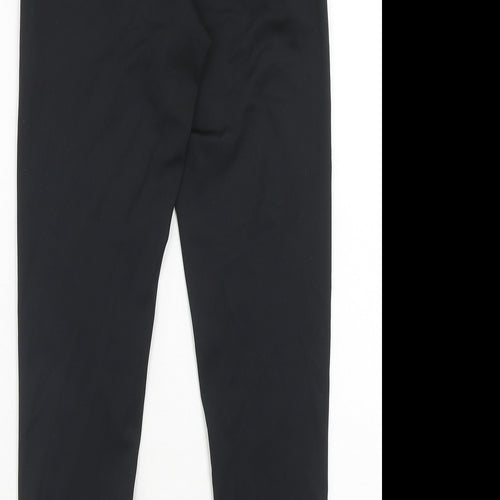 Marks and Spencer Girls Black Polyester Jogger Trousers Size 11-12 Years Regular Pullover - Leggings