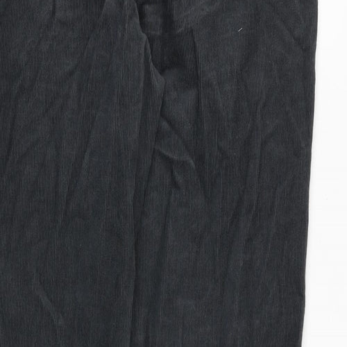 Marks and Spencer Mens Grey Cotton Trousers Size 34 in L29 in Regular Zip