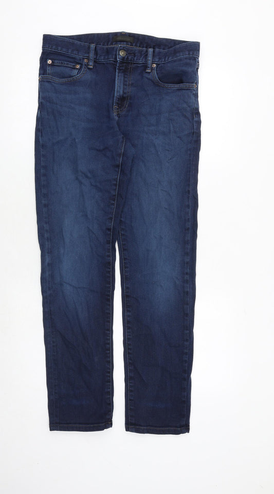 Uniqlo Mens Blue Cotton Skinny Jeans Size 31 in Regular Zip
