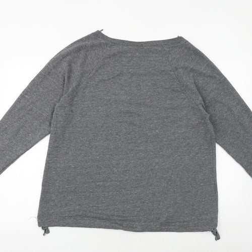NEXT Womens Grey Polyester Pullover Sweatshirt Size 16 Pullover