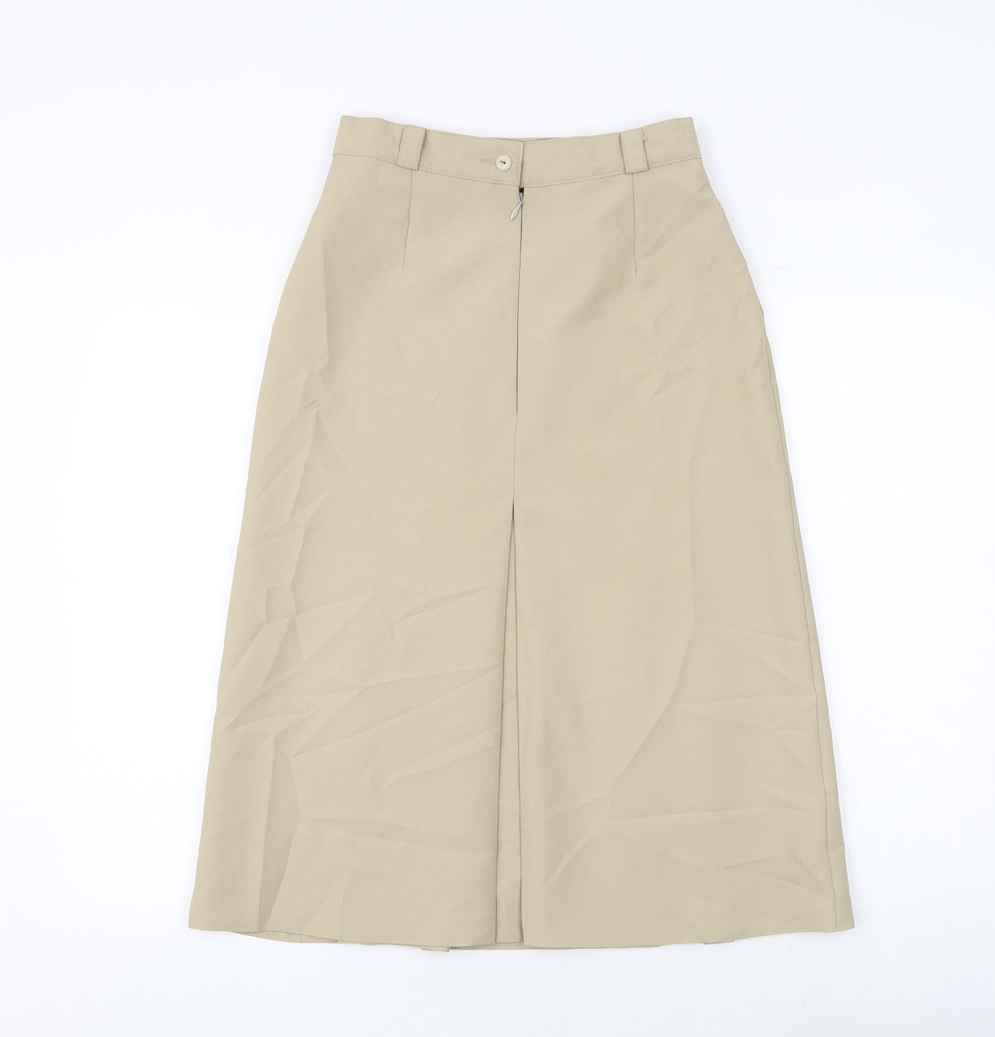 Berkertex Womens Brown Polyester A-Line Skirt Size 12 Zip