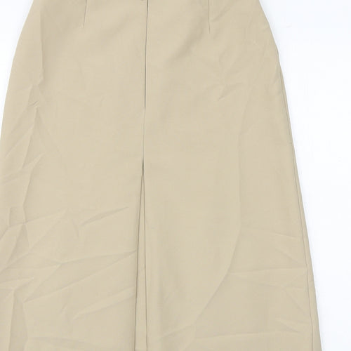Berkertex Womens Brown Polyester A-Line Skirt Size 12 Zip