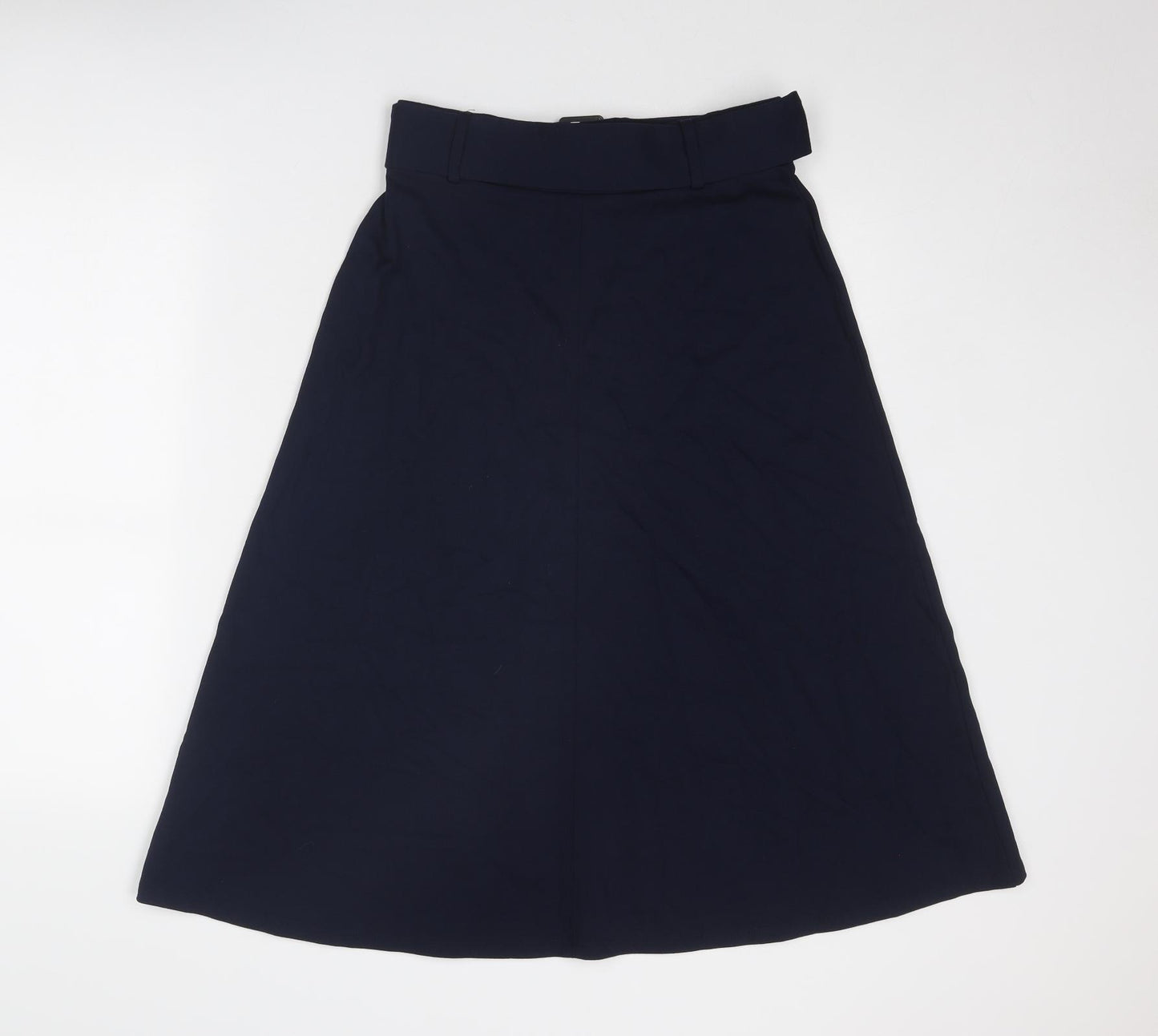 Esprit Womens Blue Viscose A-Line Skirt Size S - Belt Included