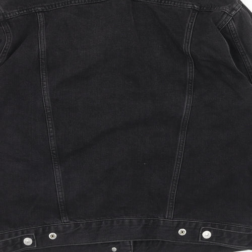 Topshop Womens Black Jacket Size 10 Button