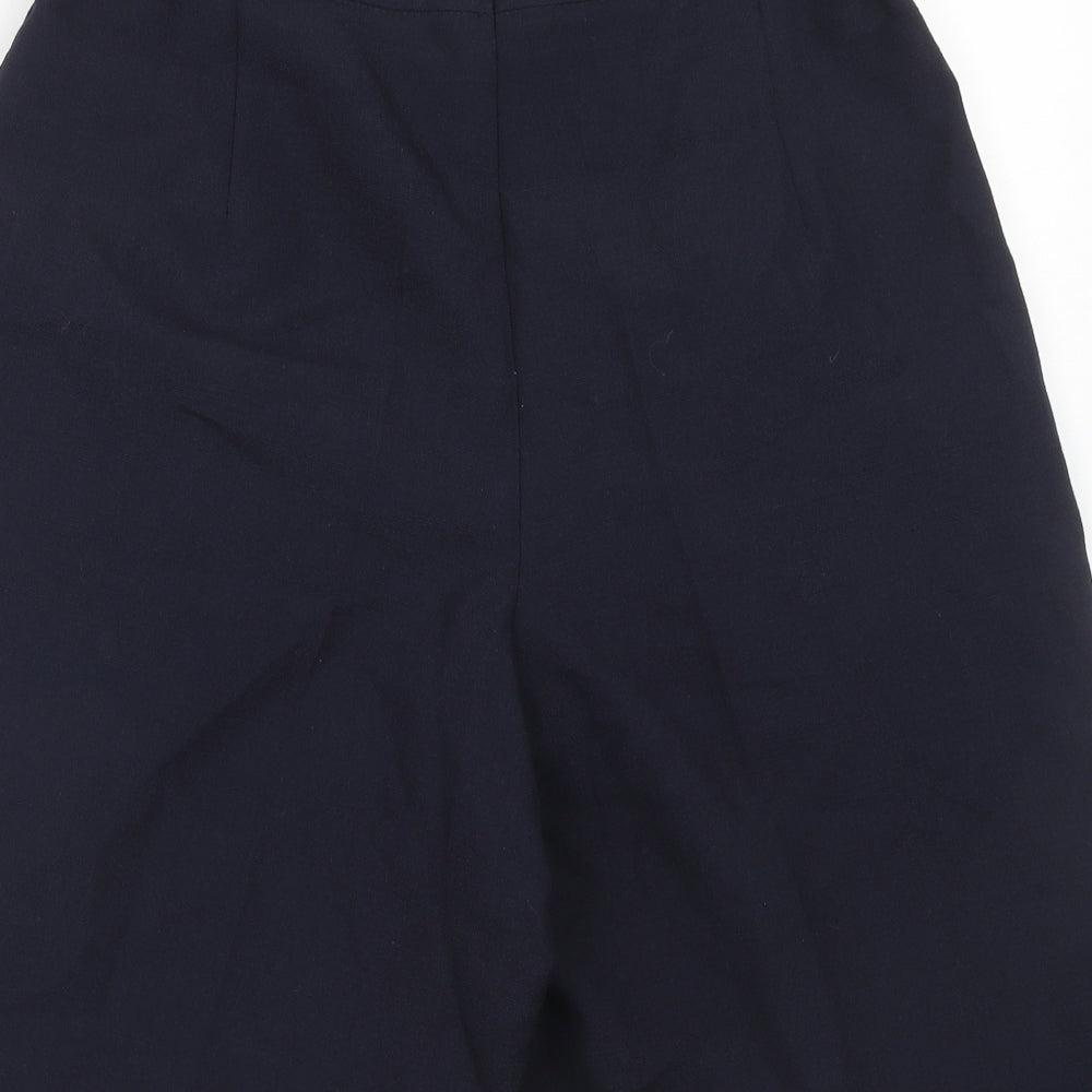 Your Sixth Sense Womens Blue Polyester Chino Shorts Size 12 Regular Zip