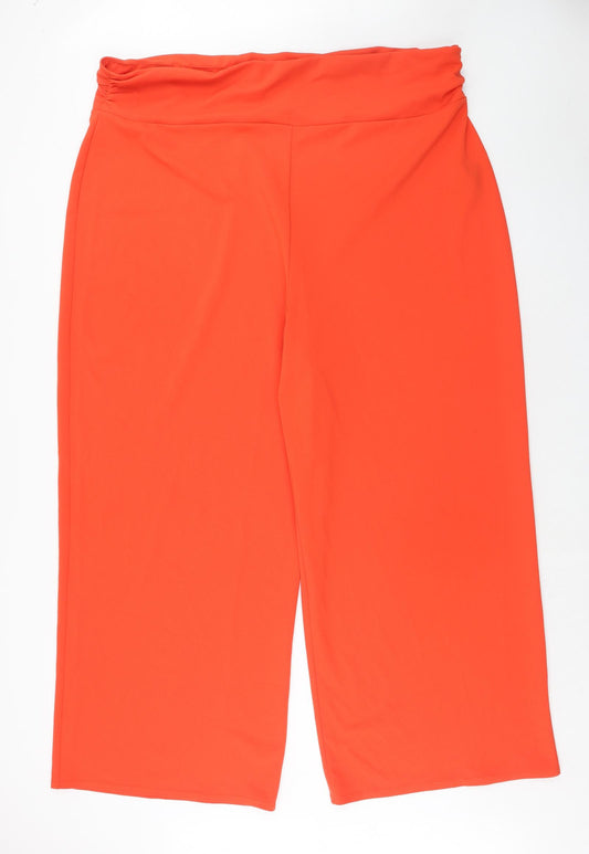 ASOS Womens Red Polyester Trousers Size 26 Regular