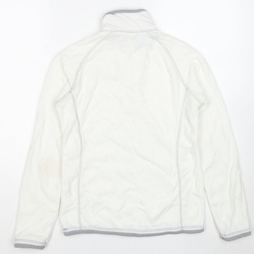 Mountain Warehouse Womens White Polyacrylate Fibre Pullover Sweatshirt Size 8 Pullover