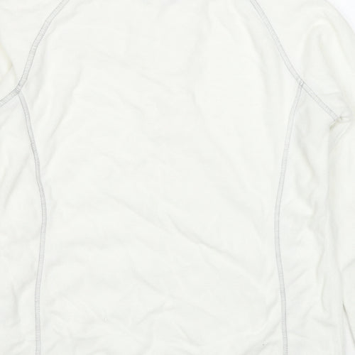 Mountain Warehouse Womens White Polyacrylate Fibre Pullover Sweatshirt Size 8 Pullover