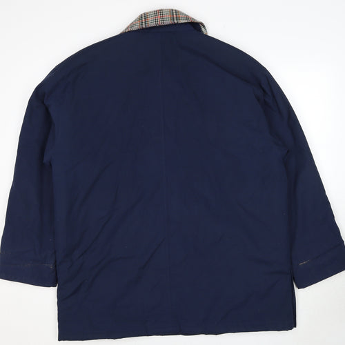 Berkertex Womens Blue Jacket Size 14 Button - Size 14-16