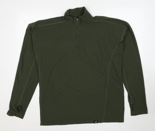 Paramo Mens Green Polyester Pullover Sweatshirt Size XL