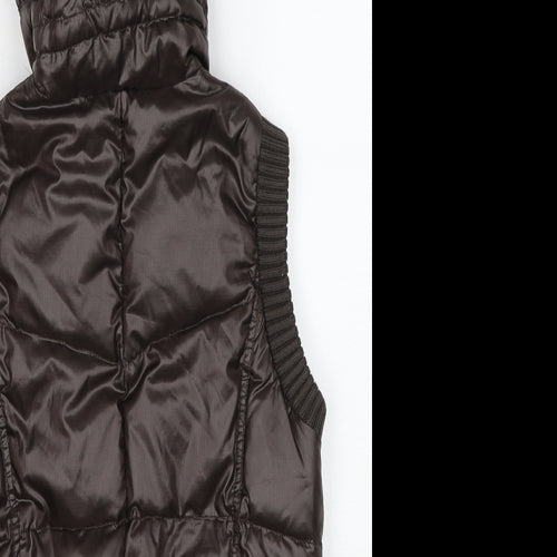 Pedro De Hierro Womens Brown Gilet Jacket Size S Zip