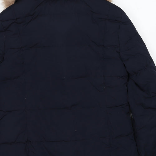 Zara Womens Blue Jacket Size S Zip