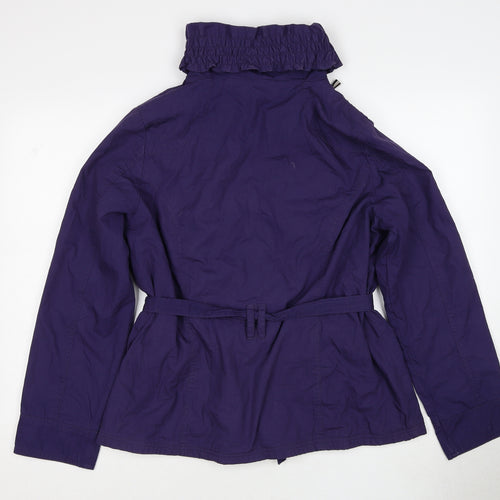 Marks and Spencer Womens Purple Jacket Size 14 Zip