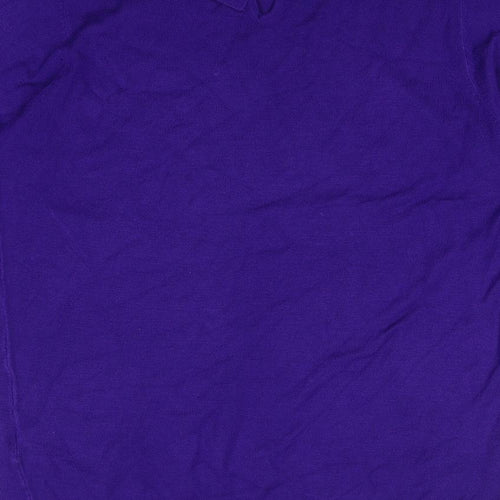 Debenhams Womens Purple Collared Viscose Pullover Jumper Size 12
