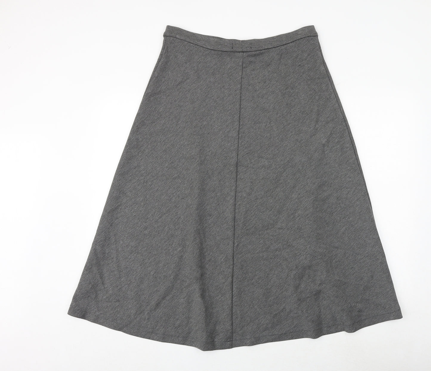 Marks and Spencer Womens Grey Polyester Swing Skirt Size 14