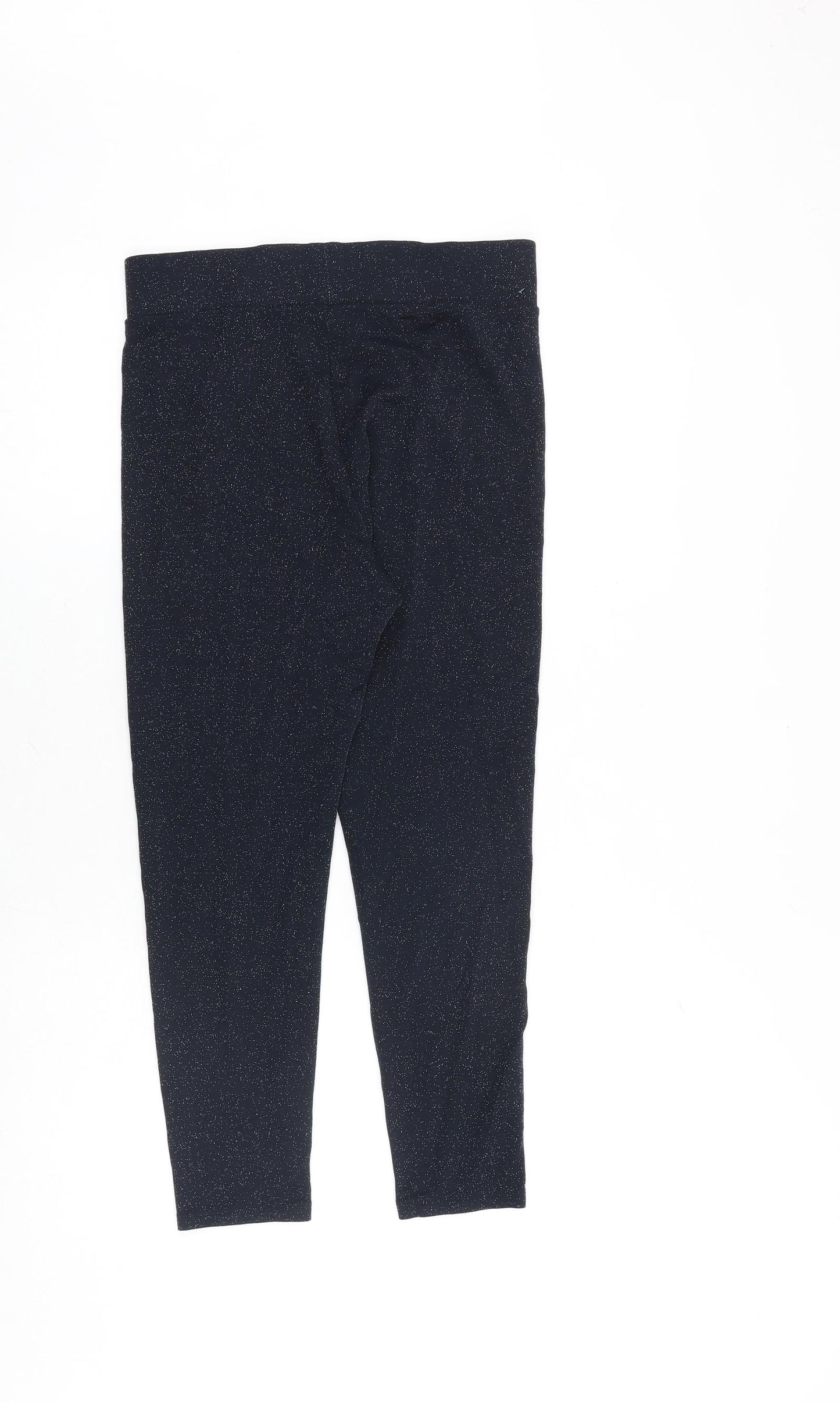 Marks and Spencer Womens Blue Viscose Trousers Size 10 Regular