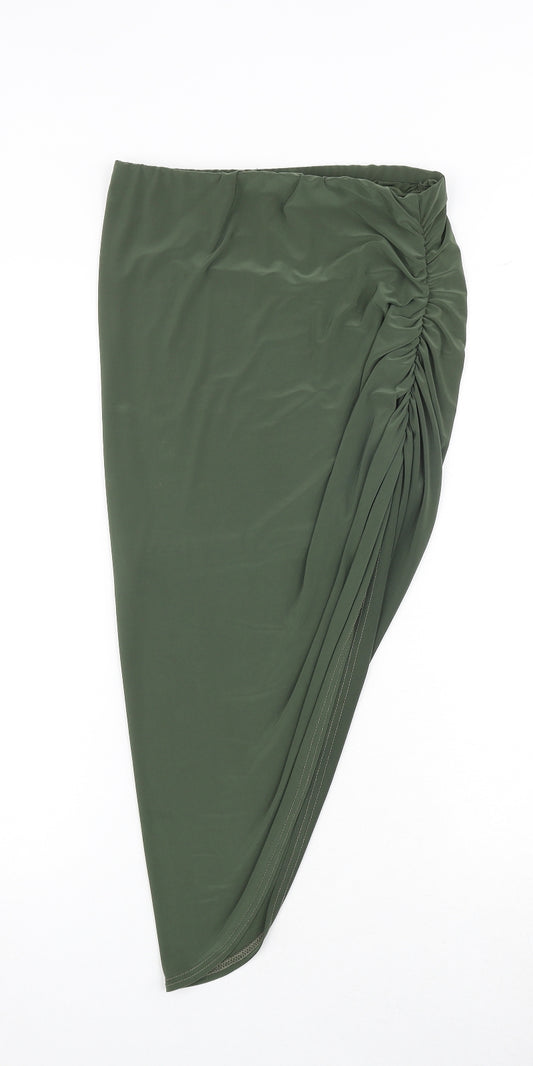 Boohoo Womens Green Polyester Bandage Skirt Size 12