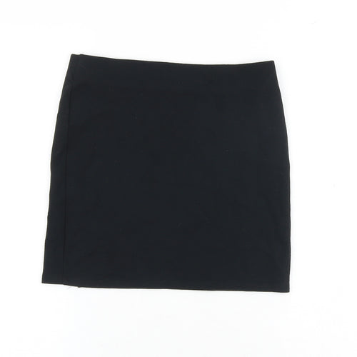 FOREVER 21 Womens Black Polyamide A-Line Skirt Size M