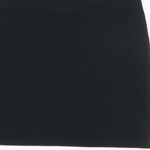 FOREVER 21 Womens Black Polyamide A-Line Skirt Size M