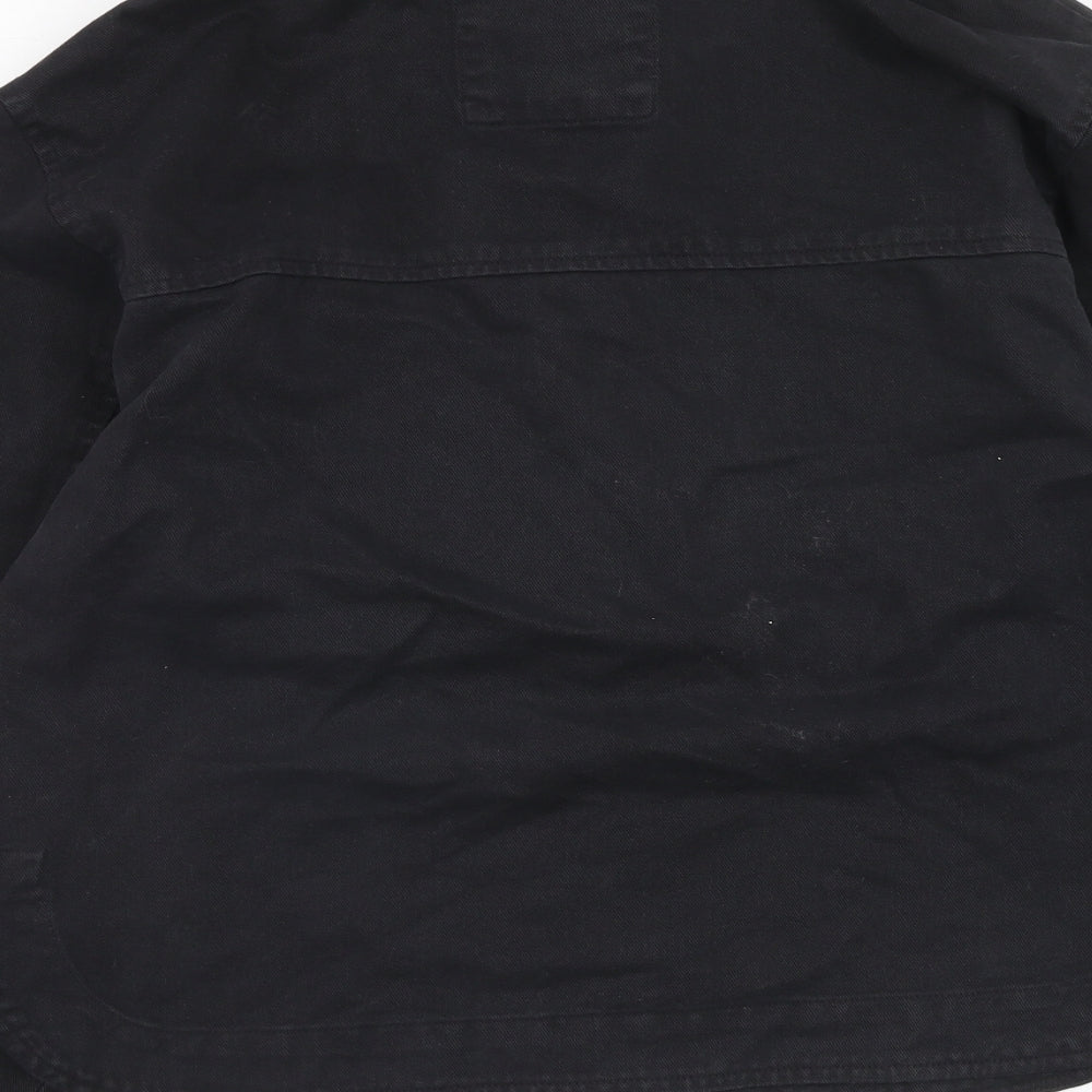 Pull&Bear Womens Black Jacket Size S Button