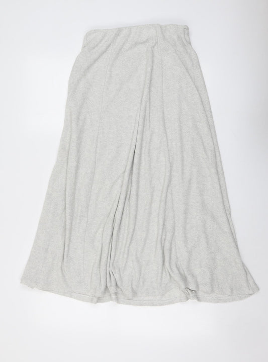 Zara Womens Grey Polyester Swing Skirt Size S