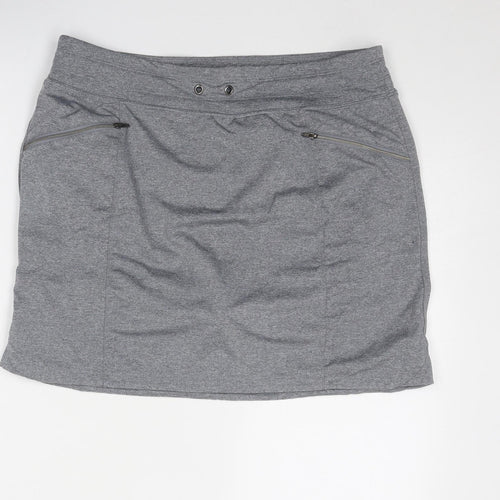 Tangerine Womens Grey Polyester Skort Size L - Size L-XL