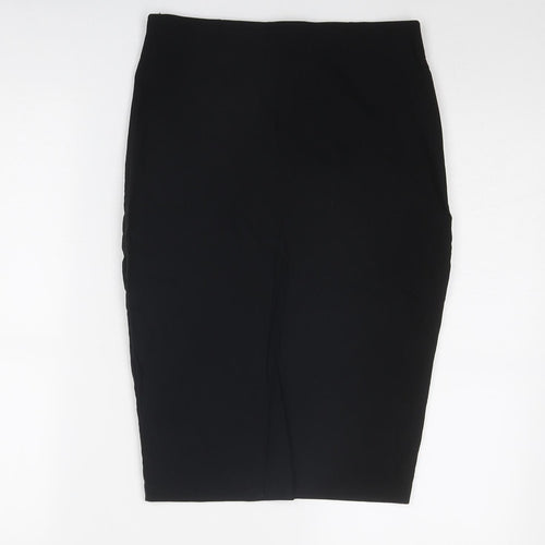 ASOS Womens Black Polyester Straight & Pencil Skirt Size 10 Zip
