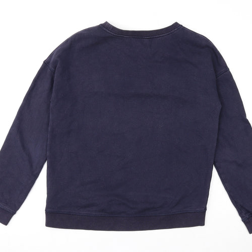 Boden Womens Blue Cotton Pullover Sweatshirt Size XS - Groovy