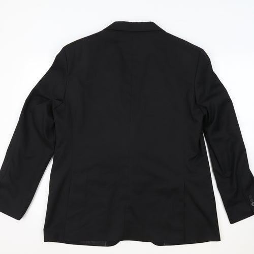 Skopes Mens Black Polyester Jacket Suit Jacket Size 42 Regular