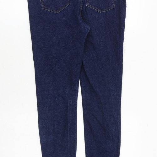 New Look Womens Blue Cotton Skinny Jeans Size 10 Slim Zip