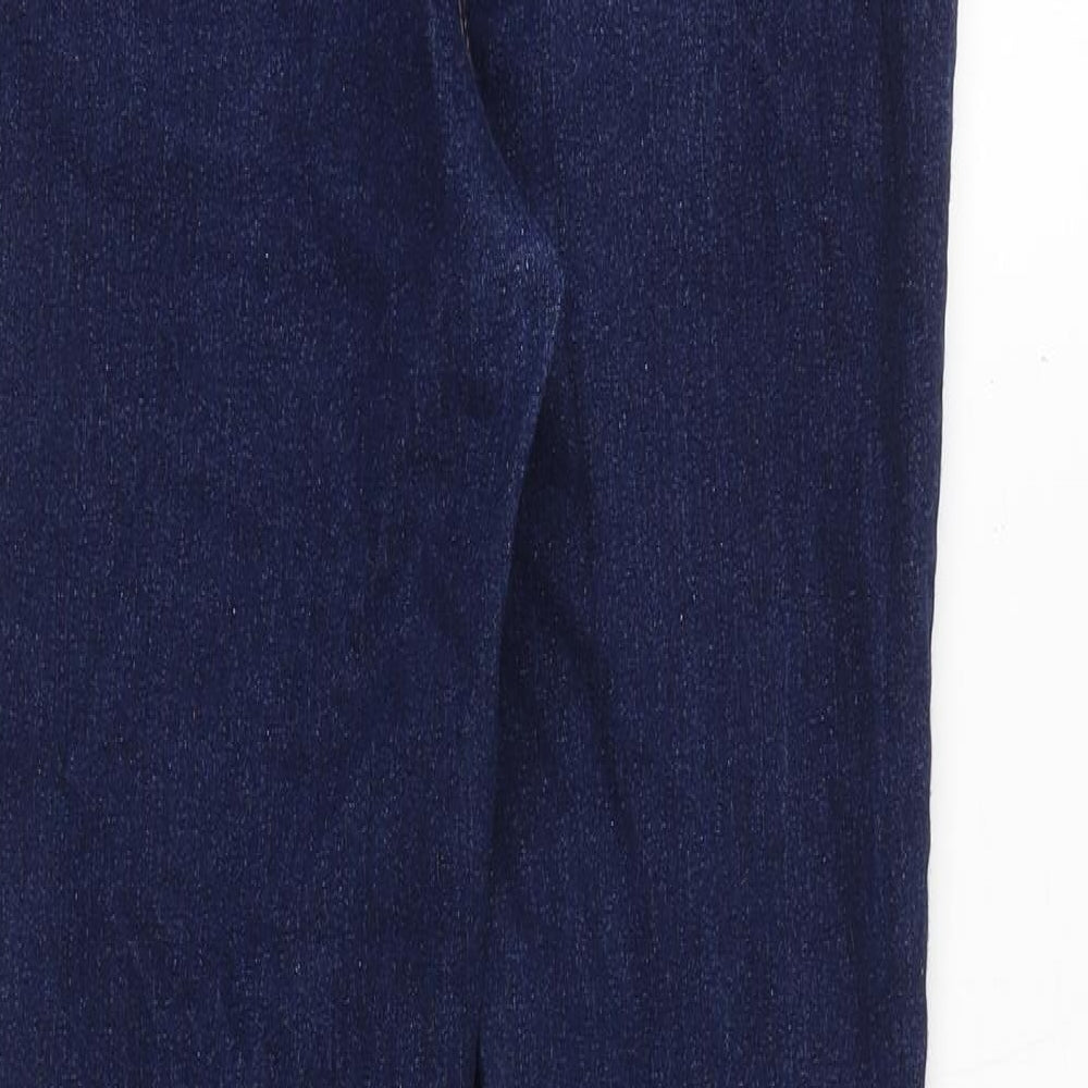 New Look Womens Blue Cotton Skinny Jeans Size 10 Slim Zip