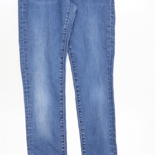 H&M Womens Blue Cotton Skinny Jeans Size 26 in L32 in Slim Zip