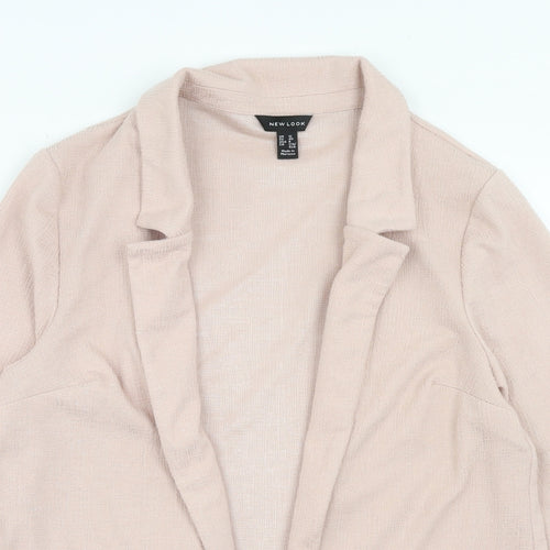 New Look Womens Pink Jacket Blazer Size 12
