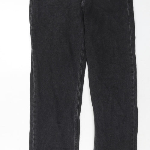 I SAW IT FIRST Womens Black Cotton Mom Jeans Size 8 Regular Zip