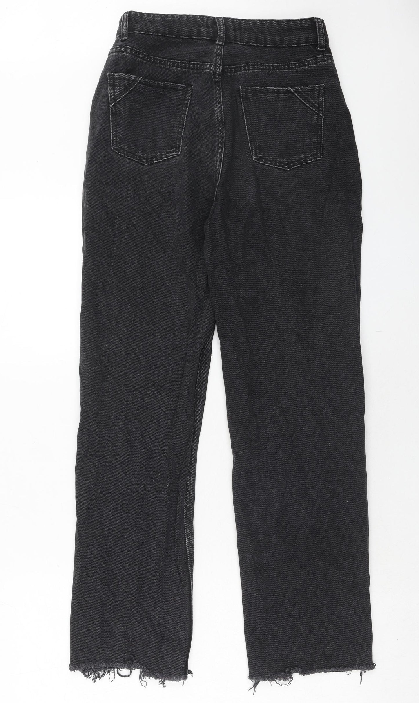 I SAW IT FIRST Womens Black Cotton Mom Jeans Size 8 Regular Zip