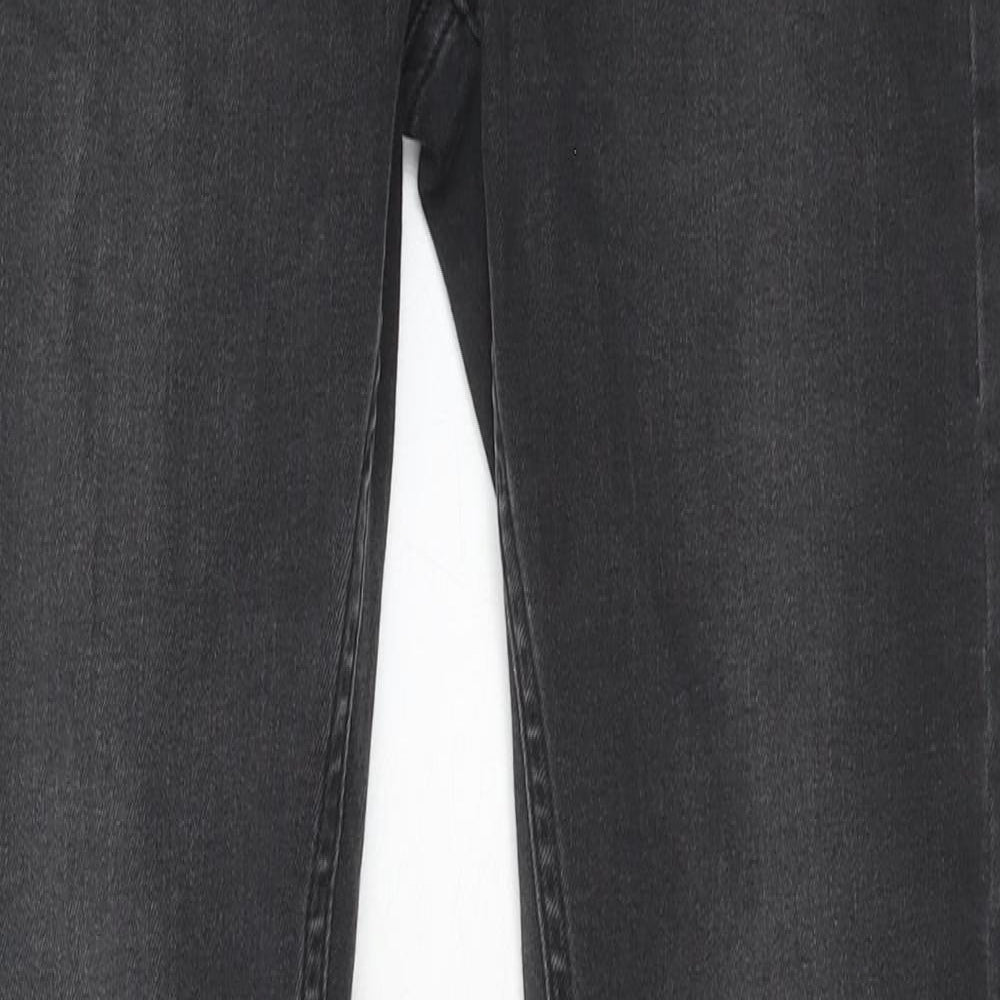Topman Mens Black Cotton Skinny Jeans Size 30 in Regular Zip