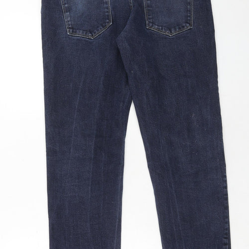 Red Herring Mens Blue Cotton Straight Jeans Size 36 in Regular Zip