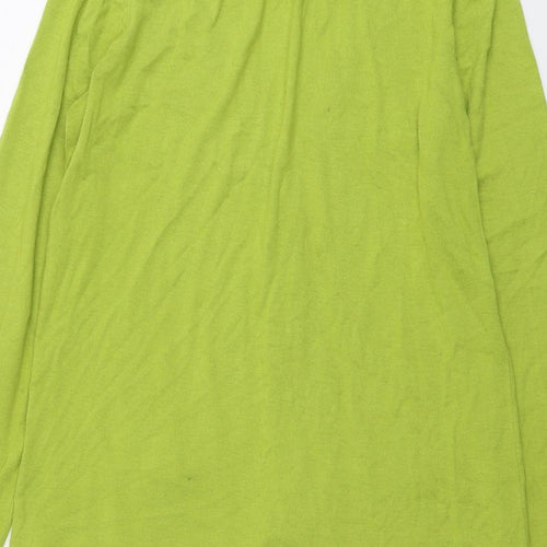Per Una Womens Green V-Neck Viscose Cardigan Jumper Size 14