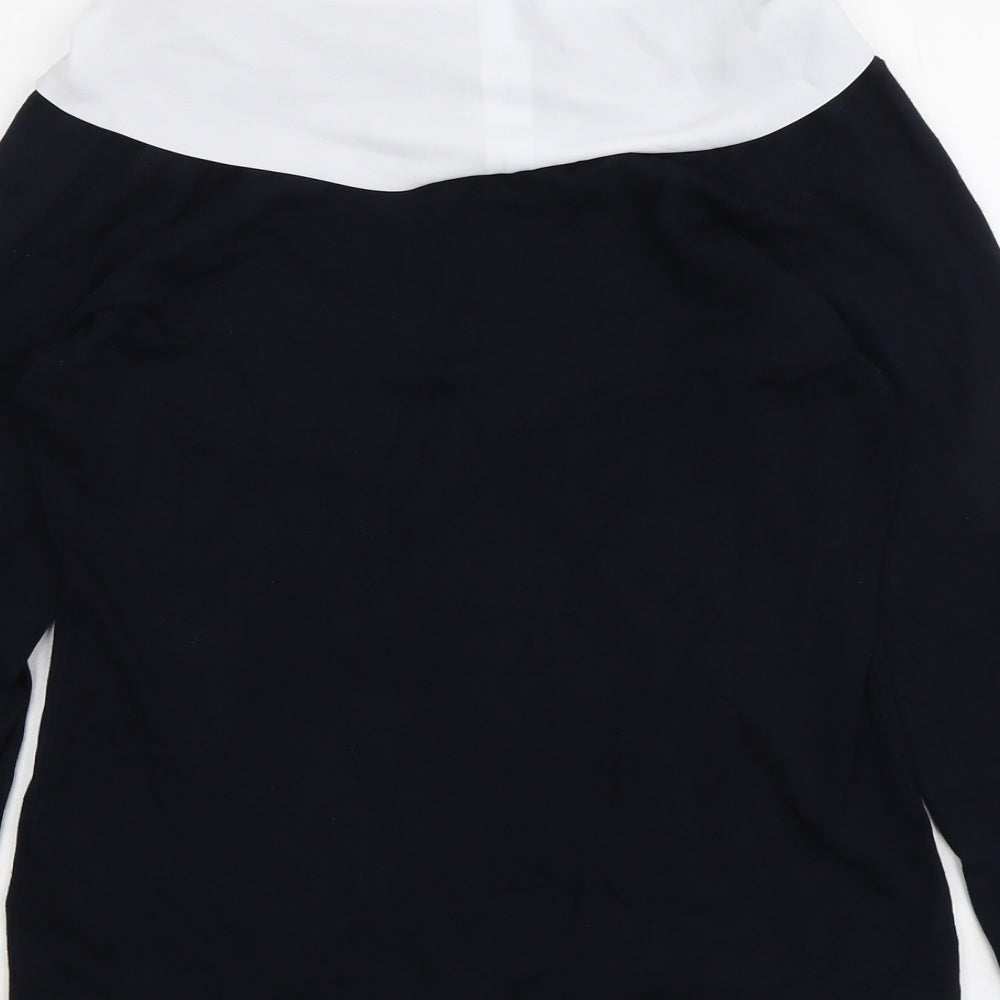 ORSAY Womens Blue Roll Neck Viscose Pullover Jumper Size 16